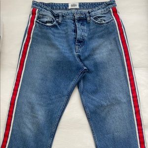 Zara Red Stripe Jeans